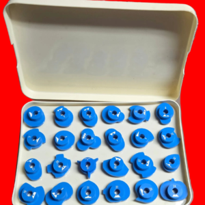 emdeko zigzag sewing machines genuine complete 24 piece set. case is 10" x 6 3/4". lot emdeko e1. $24, just $1 per cam !!!