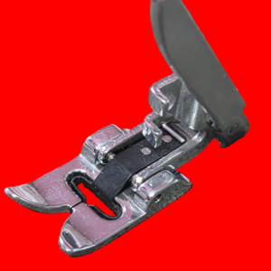 foot low shank sewing machine side clamping low shank wide width knit presser foot. part # 2571 fits many makes and models.