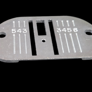 singer sewing machine touch & sew genuine beautiful needle throat plate simanco 171137 is for models 417, 611, 631, 714, 717e, 717 school, 719, 724, 734, 737, 750, 755, 756, 758, 770, 774, 775, 776, 778, 784, 786, 1000 futura, 1000g, 1030 1036 1060, 1200.